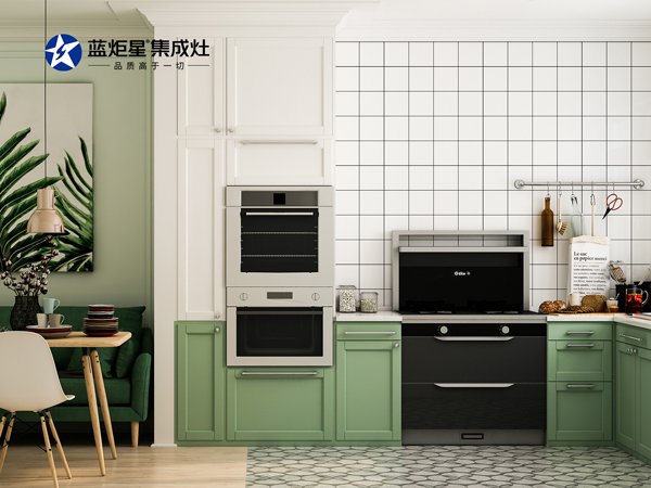 藍(lán)炬星集成灶開(kāi)放式廚房