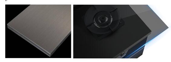 藍炬星集成灶黑鉆玻璃工藝