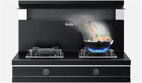 藍炬星蒸烤炸集成灶收納更佳