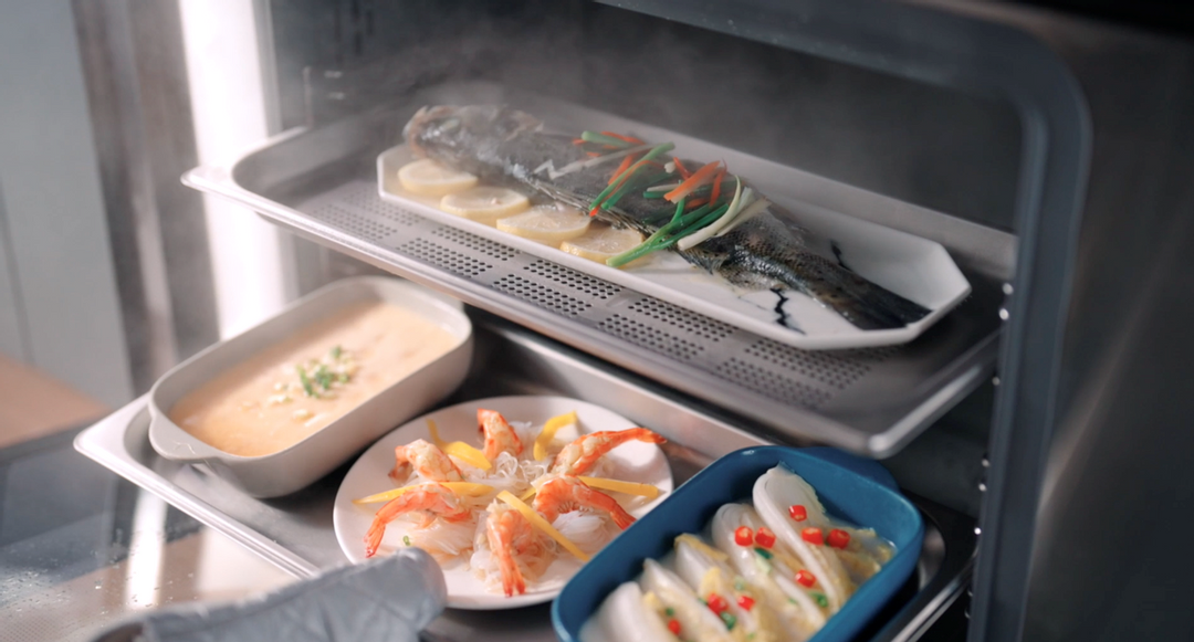 藍(lán)炬星蒸烤炸集成灶